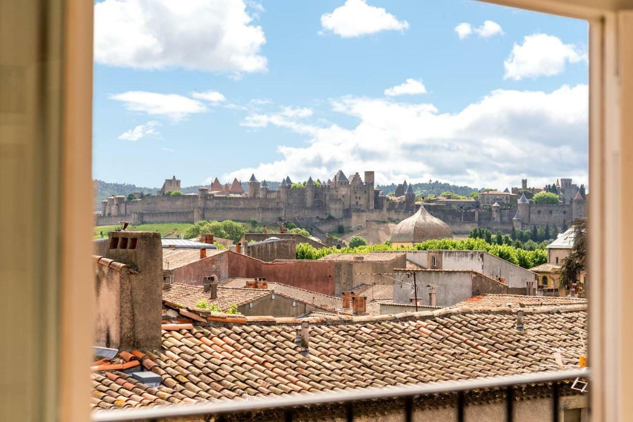 Les Cles De Laure - Wine Loft, Terrasse Et Vue Extraordinaire Sur La Cite Medievale Carcassonne Exterior photo